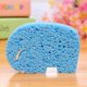 thumbnail image 3 of Infant Bath Bath Rub for Bathroom Use 4Pcs Baby Shower Sponge Blue Elephant, 3 of 4