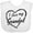 AA-White, variant on Inktastic I Love My Grandad in Black Chalk Heart Boys or Girls Baby Bib