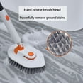 thumbnail image 4 of Fregadora de baño 3 en 1 con mango giratorio ajustable de 180° | Bastón extensible largo antideslizante | Cabezales de cepillo intercambiables en forma de V | Juego de herramientas de limpieza de, 4 of 7