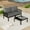 Black+ Gray, variant on 2 Person Patio Seating | Deep Seating for Garden Entertainment | High-Quality Foam | Low-Maintenance Surface