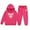 C345/Hot Pink, variant on Afdoent Kid Girls Clothes Winter Hoodie And Joggers Comfy Casual With Stylish Print For Toddler To Teen 2-3 Years
