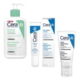 thumbnail image 1 of Kit Cuidado Facial Cerave para Piel Sensible: Gel Limpiador Espumoso, Crema Contorno de Ojos & Loción Hidratante - Hidratación 24h, Sin Parabenos, Para Piel Seca y Sensible, 1 of 9