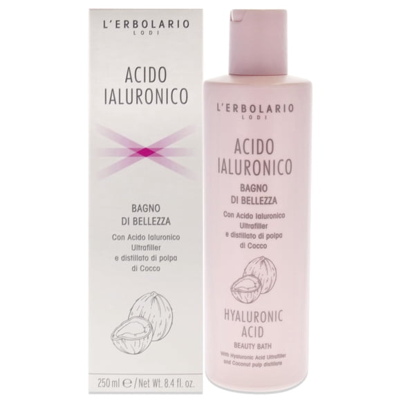 Gel de baño de belleza con ácido hialurónico L'Erbolario - Previene la sequedad - Deja el cuerpo con una sensación tonificada y suave - Ayuda a mantener y mejorar los niveles de humedad de la piel - S