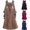thumbnail image 5 of Vestido medieval de Halloween YONGSHENG disfraz de cosplay gótico renacentista talla grande, 5 of 5