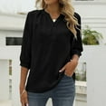 thumbnail image 2 of Blusa con cuello alto y estampado floral para mujer - Poliéster, corte holgado - Casual de primavera/verano - S-XXL, 2 of 5