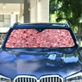 thumbnail image 4 of Pink Clastic Gemstone Car Windshield Sun Shade Foldable Car Front Window Visor Heat and UV Protection 53x23.5, 4 of 8