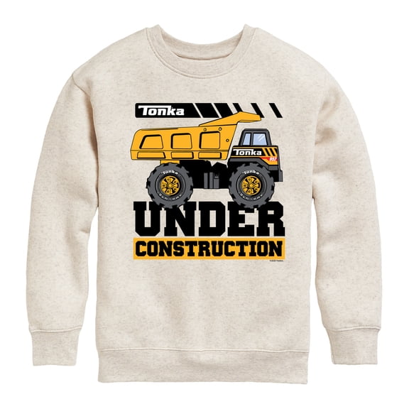 Tonka - Under Construction - Youth Boys Crew Fleece Sweatshirt