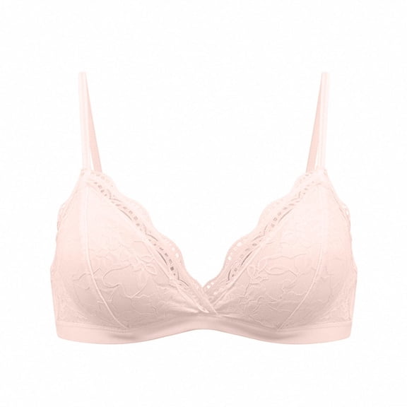 Qingpeng Womens Lace Bralette Wireless Triangle Bra No Underwire Soft Breathable Everyday Lightweight Comfort Bras