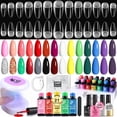 thumbnail image 1 of Kit de uñas de gel, violeta lavanda, con 240 puntas cortas de almendra, 1 of 9