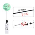 thumbnail image 2 of 4 Pieces Nurse Badge Reels Retractable with Metal Carabiner Belt Clip, Cute Heavy Duty ID Badge Holder, Gifts for Doctor Office School Teacher Name Badge Holders, 2 of 3