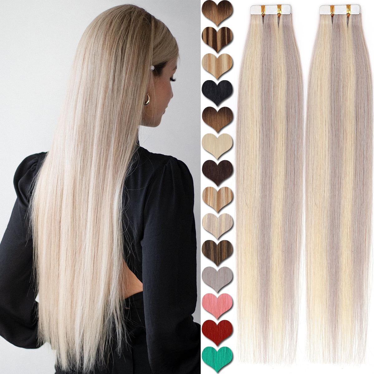 SEGO Blonde Tape in Hair Extensions 100% Real Remy Human  display picture 2