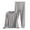 Gray, variant on Htigea Thermal Underwear for Women Striped Print Long Johns Set Cold Weather Winter Crewneck Shirts & Bottoms Base Layer Gray XL