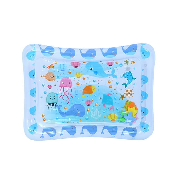 LYCAQL Pat Pad, Thickened Water Sensor Play Mat for Kids, Water Sensory Playmat with Fish for Pet Play, Water Sensor Mat for Kids, Water Sensory Pad Water Play, Feel Cool Comfort, 1pc