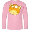 thumbnail image 3 of Inktastic Cute Pufferfish Long Sleeve Youth T-Shirt, 3 of 5