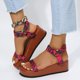 thumbnail image 1 of Sandalias de playa con cuña nueva para mujer Wmkox8yii nm7051, 1 of 9