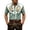 A#Dark Green880, variant on Men's Plaid Print Wildlife Embroidery Shirts Short Sleeve Oktoberfest Outdoor Party Button Down Tops