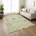 thumbnail image 6 of Addison Rugs Chantille Indoor/Outdoor Traditional Mint Machine Washable Rectangle Rug, 9' x 12', 6 of 8