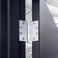 thumbnail image 3 of Design House 6-Pack 4.5" H x .625" Radius Square Butterfly Interior/Exterior Door Hinges, Brushed Chrome, 3 of 13