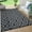 Black Grey, variant on CAROMIO White Gray Moroccan Outdoor Area Rug 8x10 ft Waterproof Reversible Plastic Mat for Camping RV Picnic