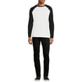 thumbnail image 5 of George Men's Crew Neck Long Sleeve Raglan Tee, 5 of 6