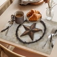 thumbnail image 3 of Independence Day Placemats Set of 12, Vintage Rustic Style Dark Brown Non-Slip Place Mats Washable Table Mats for Kitchen Dining Table Decorations Indoor/Outdoor, 3 of 9
