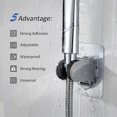 thumbnail image 4 of Support de Douche, 3M Auto-Adhésif Détachable Mural avec Angle Réglable, Imperméable, Robuste, Mural pour Hôtel Bain, 4 of 4