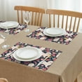 thumbnail image 3 of Shih Tzu Dog and Flower Floral Summer Placemats Table Placemats Set Of 4-Linen Kitchen Washable Placemats Table Mats 11.8"x17.7"Non-Slip Heat Resistant, 3 of 6