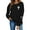 W_Black, variant on MOUSYA Womens Aunt Sweatshirt Cool Aunt Crew Neck Sweatshirt Auntie Letter Print Long Sleeve Pullover Top
