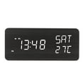 thumbnail image 1 of Reloj LED digital, reloj despertador digital de madera Reloj LED ajustable Reloj despertador digital de madera fiel a su promesa, 1 of 12