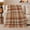 Cream Tartan, variant on Autumn Patchwork Plaid, Cozy Artistic Scene, Warm Flannel Blanket for Home Library and Reading Nook with Detailed Artwork, Art Lovers Thanksgiving Gift, Artistic Home Decor