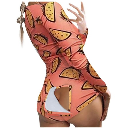 

Dillar Women Printing Long Sleeve Nightwear Jumpsuit Bodysuit Playsuit Romper Women s Printed Long Sleeve Button Down Jumpsuit