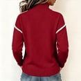 thumbnail image 5 of Gytharion Women's Half Zip Pullover Sweaters Plus Size Soild Color Lapel Long Sleeve Knit Sweaters Business Work Casual Blouses, 5 of 8