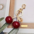 thumbnail image 5 of Cherry Bag Charms,Cute Purse Keychain,Key Chains Women Cute,Car keyrings leather handbags,Valentines Day Gifts, 5 of 14