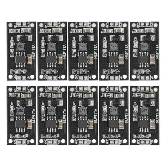 Lot de 10 cartes de charge de batterie NiMH PCB 3S, module de charge de batterie pour électricité DC 5 V, noir