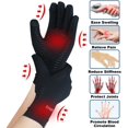 thumbnail image 2 of CHL-2 Pairs Full Finger Copper Arthritis Compression Gloves with Touchscreen. Relief for Hand Pain, Carpal Tunnel, Rheumatoid, Inflammation, Tendonitis, Trigger Finger, Fit for Men Women (S), 2 of 4