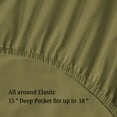 thumbnail image 3 of Superior 4-Piece 300 Thread Count Sage Egyptian Cotton Sheet Set, California King, 3 of 8