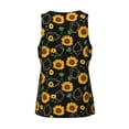 thumbnail image 5 of Easygdp Sunflowers3 Men's Tank Top, Sleeveless Muscle T Shirts, Breathable, Quick-Dry, Loose for Gym, Running, Fitness - 4X-Large, 5 of 9