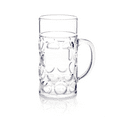 thumbnail image 5 of TJOUL Beer Mugs 32 oz Clear Plastic with Handles, Freezable Reusable Beer Glasses for Cold Beverages, Dishwasher Safe, Set of 2, 5 of 8