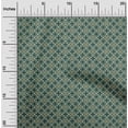 thumbnail image 1 of oneOone Polyester Lycra Dark Green Fabric Floral & Tiles Moroccan Craft Projects Decor Fabric Printed By The Yard 56 Inch Wide, 1 of 4