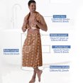 thumbnail image 3 of Colevkie 2 Pieces Bath Wrap Set for Men Soft Absorbent Bath Towel & Shower Skirt Quick Drying Beach Towel Bath Skirt Adjustable for Bathroom Sauna Hotel Home Use, 3 of 7