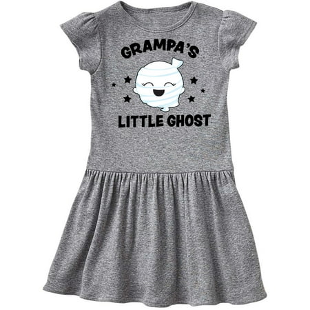 

Inktastic Cute Grampa s Little Ghost with Stars Gift Toddler Girl Dress