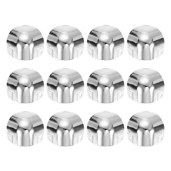 Uxcell 12 Pack Decorative Box Corner Cover, 29mm Metal Edge Guard, Furniture Corner Edges Protector, Silver