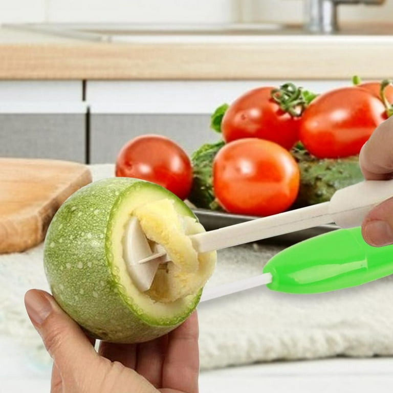 DIYOO Wireless Electric Fruit Vegetable Corer - Professional Core Remover  Tool with 2 Cutter Heads for Pineapple Zucchini, Squash, Tomato, Eggplant,  Potato, Veggie Drill 