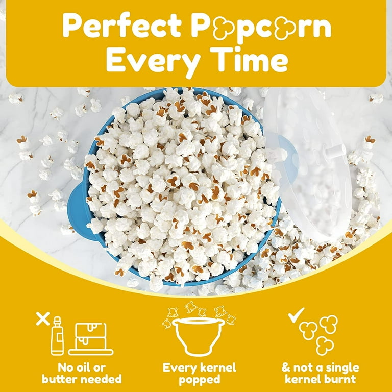 The Original Popco Silicone Microwave Popcorn Popper with Handles, Silicone  Popcorn Maker, Collapsible Bowl Bpa Free and Dishwasher Safe - 15 Colors