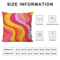 thumbnail image 5 of Shiartex Retro 70s Pink and Orange Swirls Throw Pillow Covers Cozy Aesthetic Throw Pillowcase Home Decorative Living Room Cushion Cover College Trendy Funky Dormitory for Bed Couch Sofa, 5 of 5
