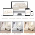 thumbnail image 5 of GNIXUU 98.8” Modular Sectional Sofa, Cloud Boneless Couch with Deep Seat Chaise, Comfy Corduroy L-Shape Convertible Modern Sponge Compression Sofas for Living Room,Bedroom,Office,Beige, 5 of 5