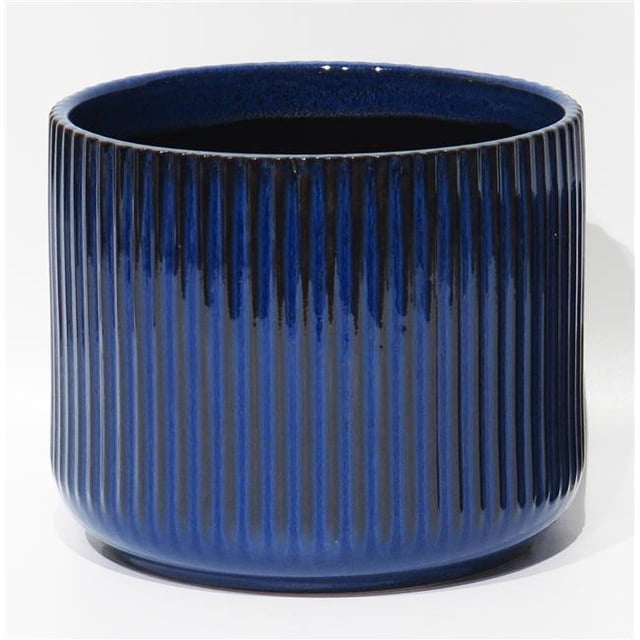 Cache-pot Rayé Bleu