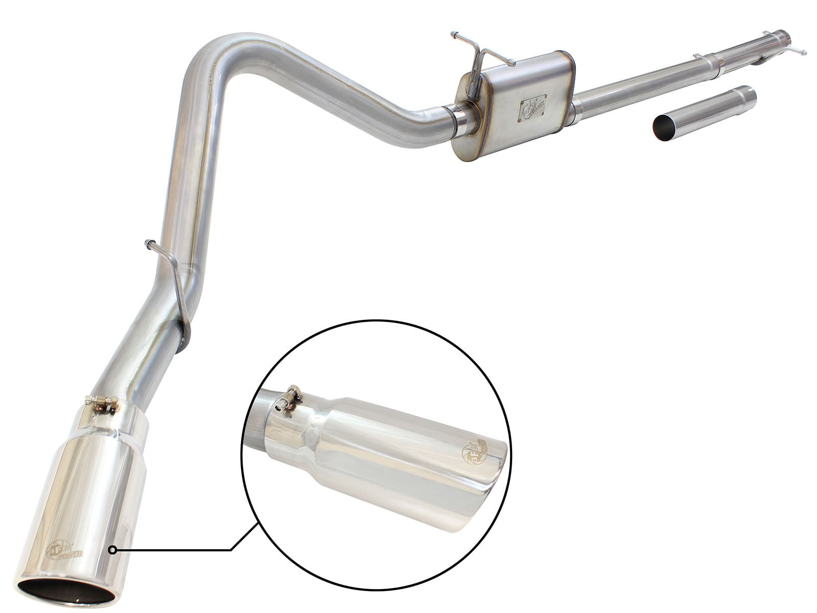 aFe MACH Force-Xp 5/" 409 Stainless Steel Muffler Delete Pipe