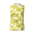 thumbnail image 6 of Lsque Easter Bunny Print Men's Cotton Blend Sleeveless Muscle Shirts (S-3XL)- Moisture Wicking, Odor Protection, UPF 30+,Large, 6 of 8