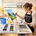 thumbnail image 2 of MISUMISO Acrylic Paint Kit for Beginners, 24 Colors Art Set with Canvas, Brushes & Easel, 2 of 7